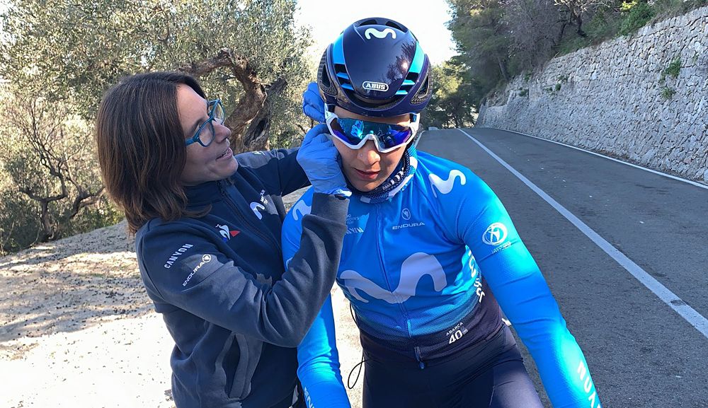 Physiological testing for the Movistar Team Women at Calpe camp