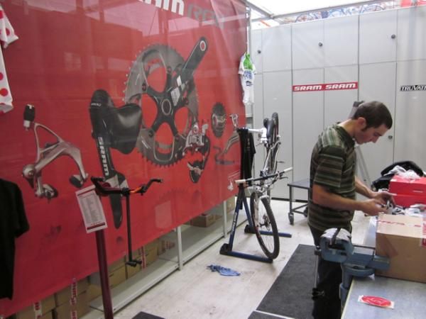 Mike Broderick visits SRAM headquarters in Schweinfurt, Germany.