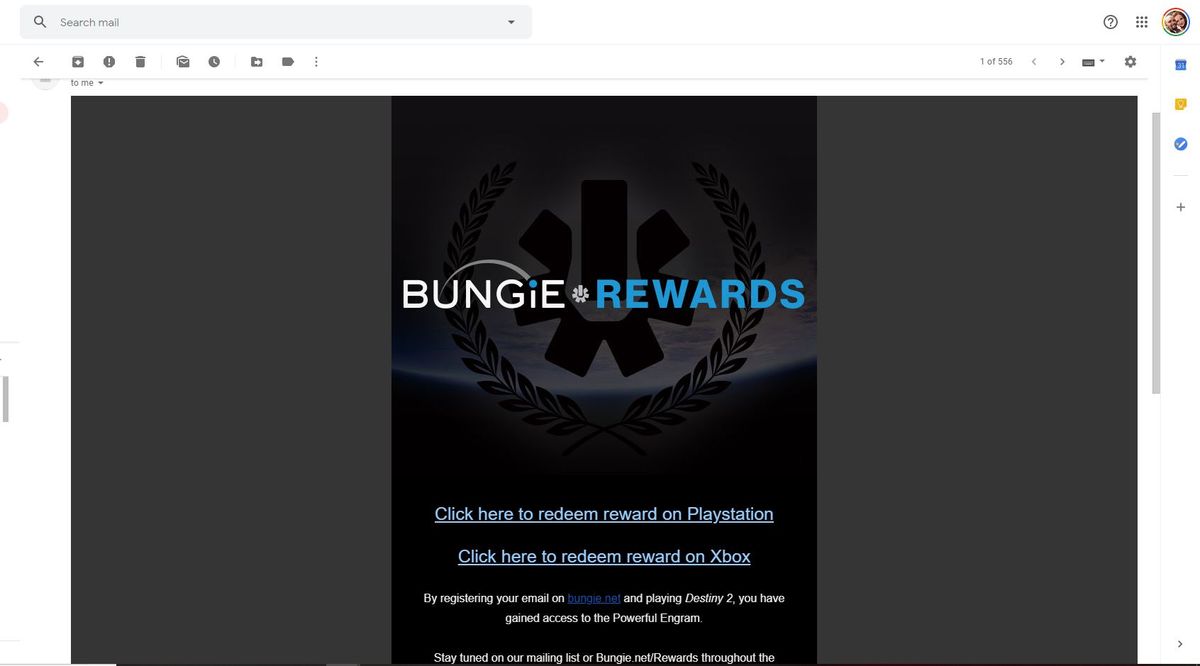 How to claim a free powerful engram from Destiny 2 Rewards Windows