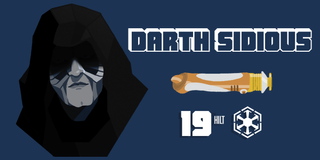 Darth Sidious and his lightsaber statistics