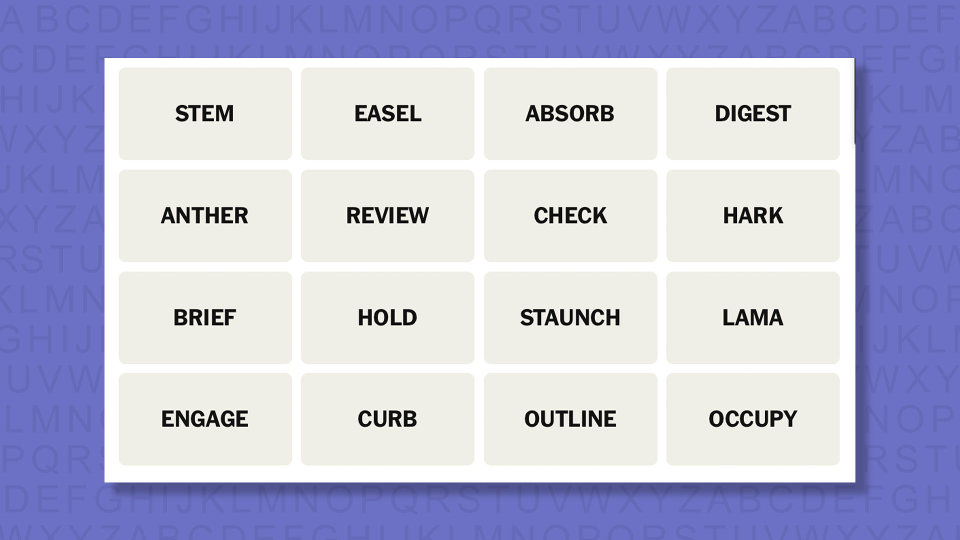 NYT Connections hints for game 856 on a purple background