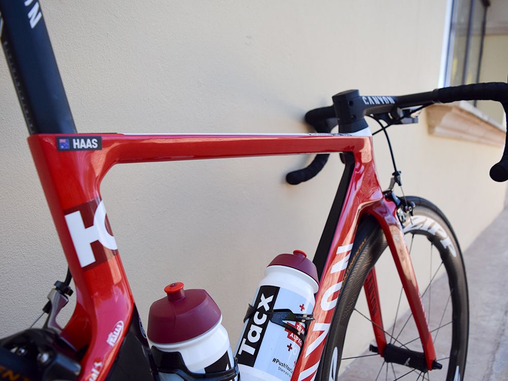 A look at the aero profiled tubes of the Aeroad