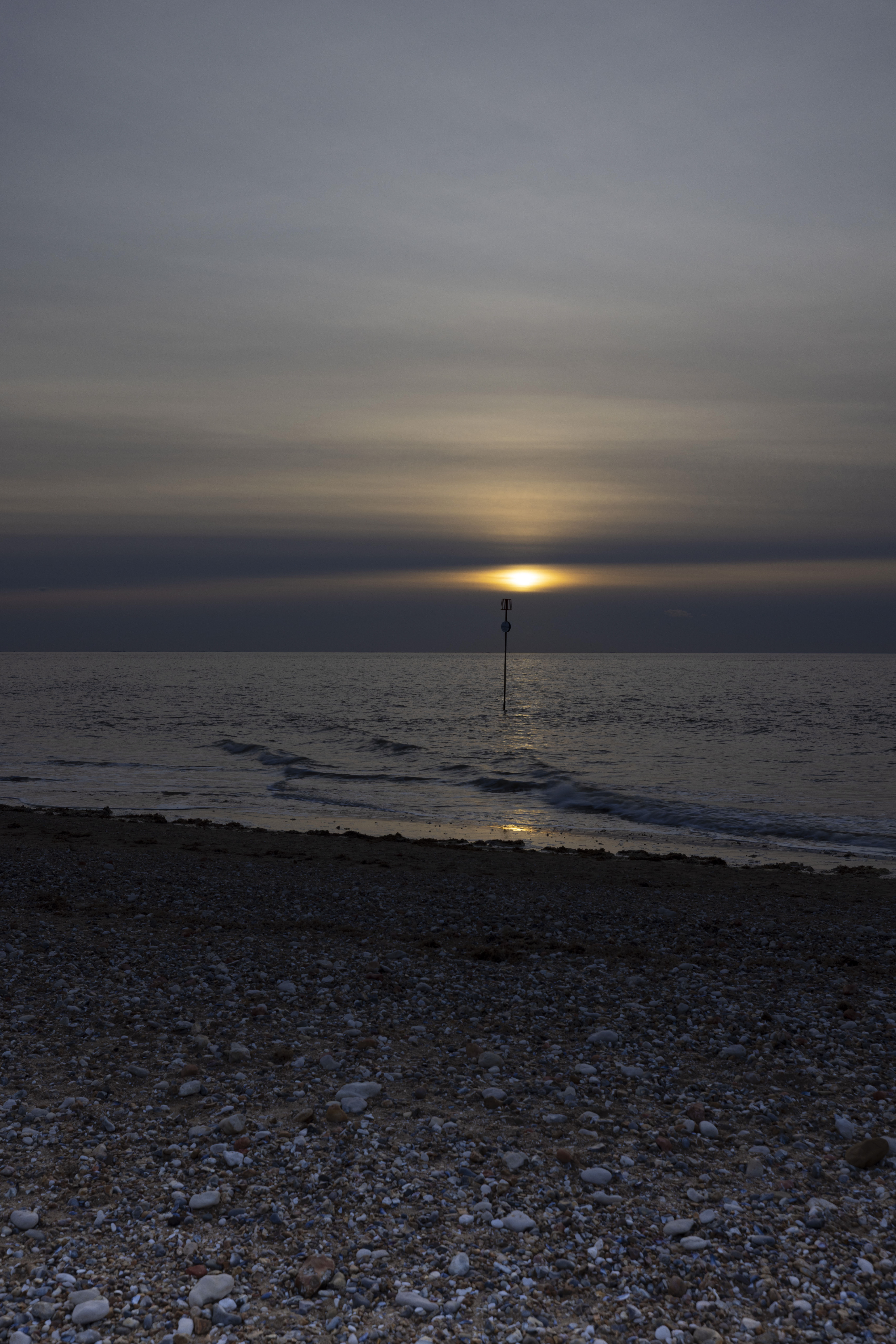 Marumi 100x150mm Magnetic Graduated ND Filter test shot taken at sunset on a beach