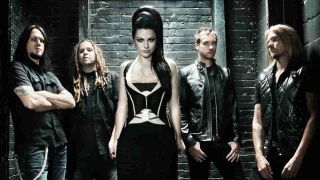 Evanescence posing for a photograph in 2011