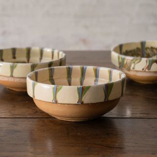 Three ceramic painted bowls from Magnolia