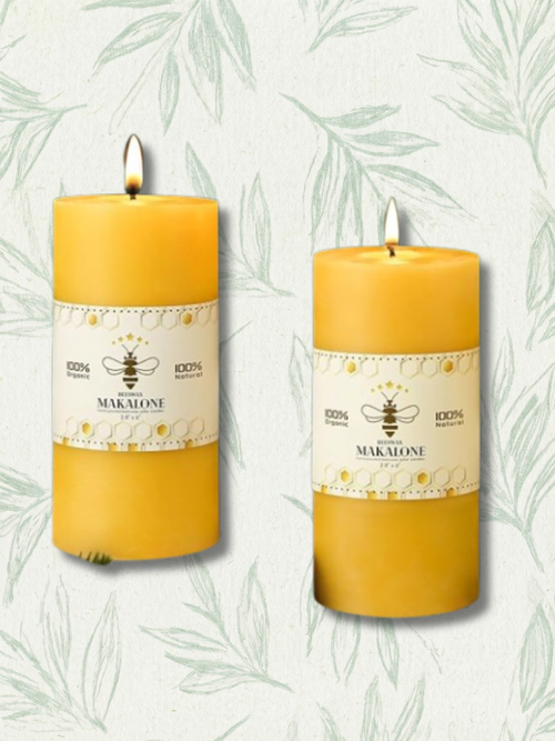 2-pack of Organic Beeswax Candles