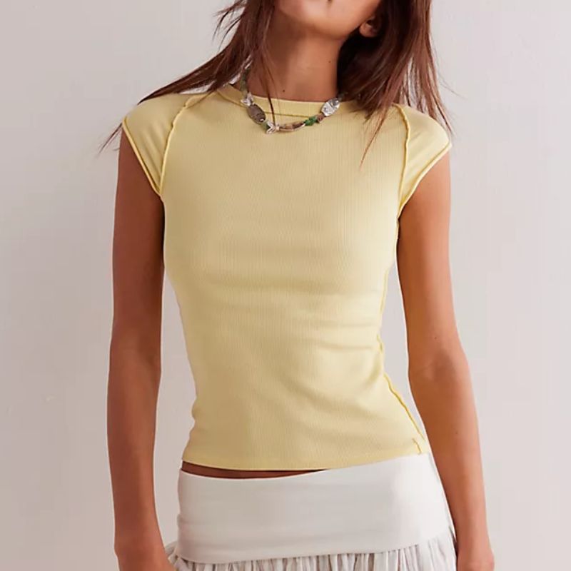 yellow t-shirt
