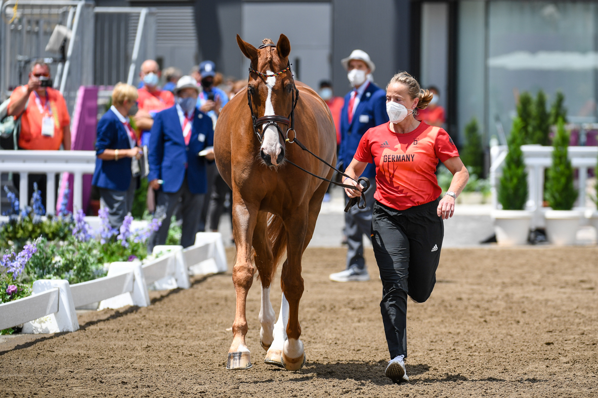 Tokyo Olympics dressage trot-up pictures