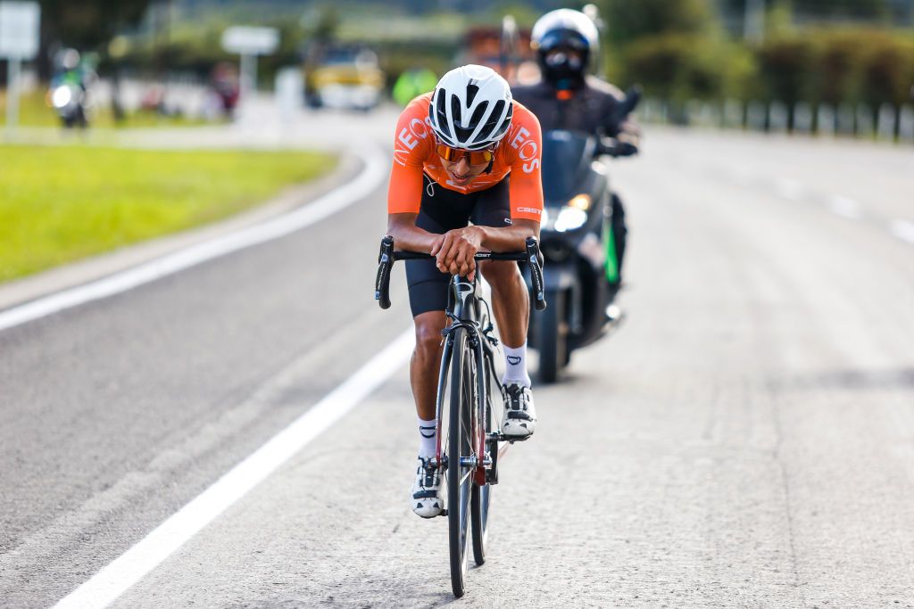 Egan Bernal training in Colombia