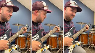 Trey Hensley shreds some country on a Kirk Hammett signature guitar