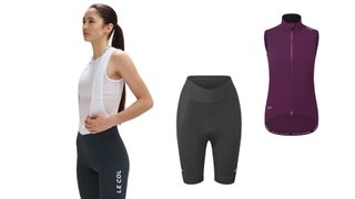 Le Col cycling clothing, including shorts and bib tights