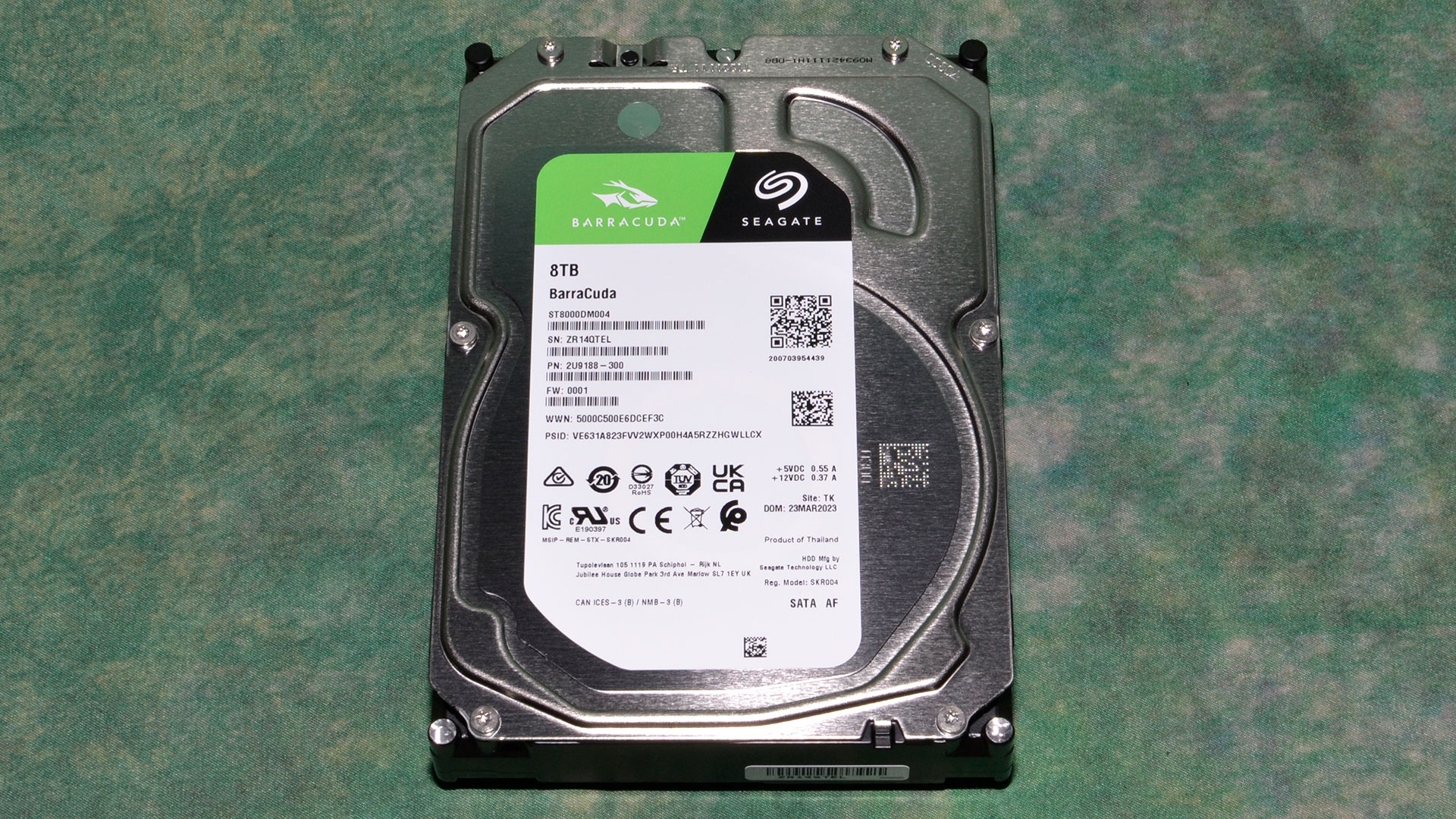 Seagate 8TB HDD BarraCuda ST8000DM004 - 内蔵型ハードディスクドライブ