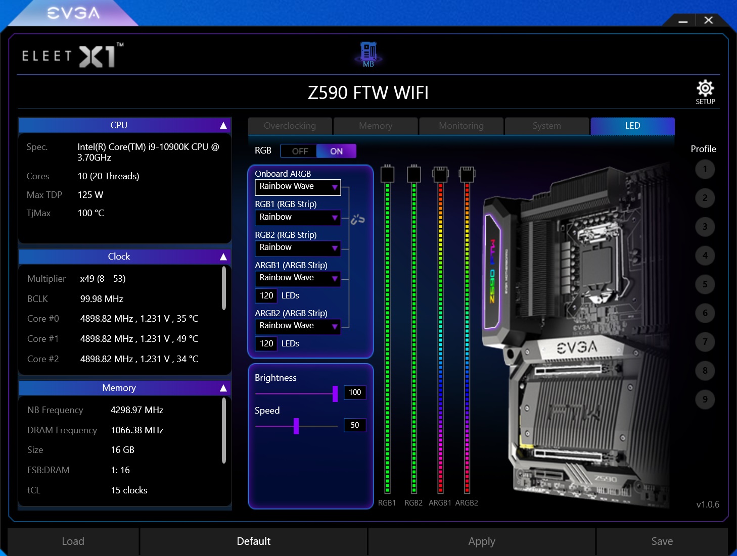EVGA Z590 Dark - Software