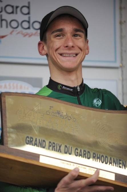Bryan Coquard (Europcar) on the podium