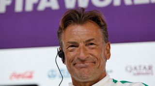 Saudi Arabia manager Herve Renard during a press conference at the FIFA World Cup 2022 in Qatar on 29 November, 2022