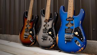 Three EVH Frankenstein guitars