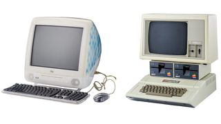 2001 iMac and 1978-1983 Apple II Europlus