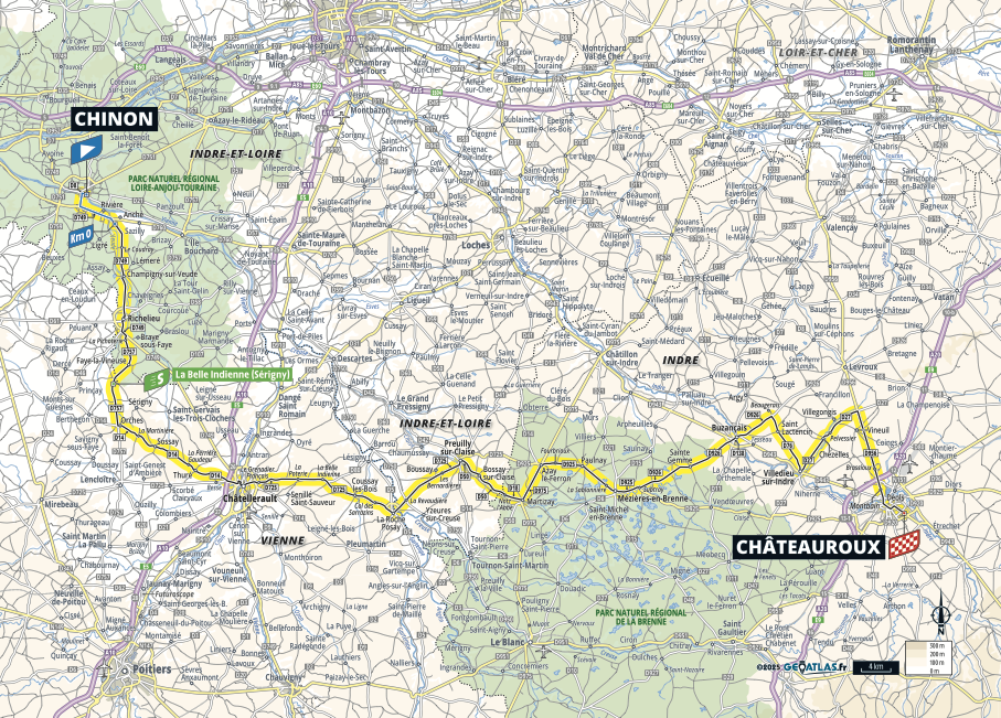 Maps of the 2025 Tour de France stages