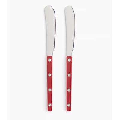 Red butter knives