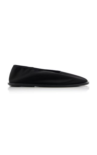 Square Satin Slipper Flats