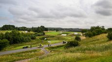 A general view of the 18th hole at HimmerLand Resort