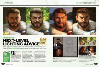 Spread of pages of lighting advice