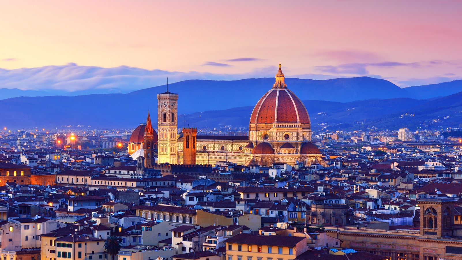 Florence Cityscape and Duomo Santa Maria Del Fiore
