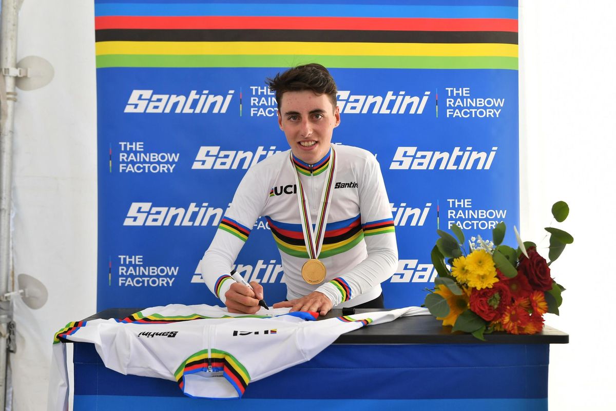 UCI Cyclocross world championships Fayetteville 2022 USA Men Junior 30012022 Jan Christen SUI photo Alex WhiteheadSW PixCVSprintCyclingAgency2022