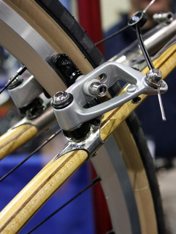 Brake bosses are bonded and bolted in place.