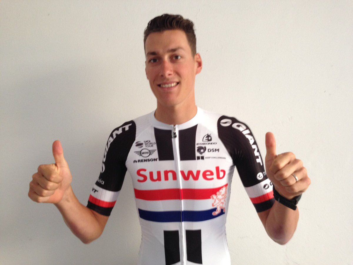 Ramon SInkeldam in his Dutch national champion's jersey