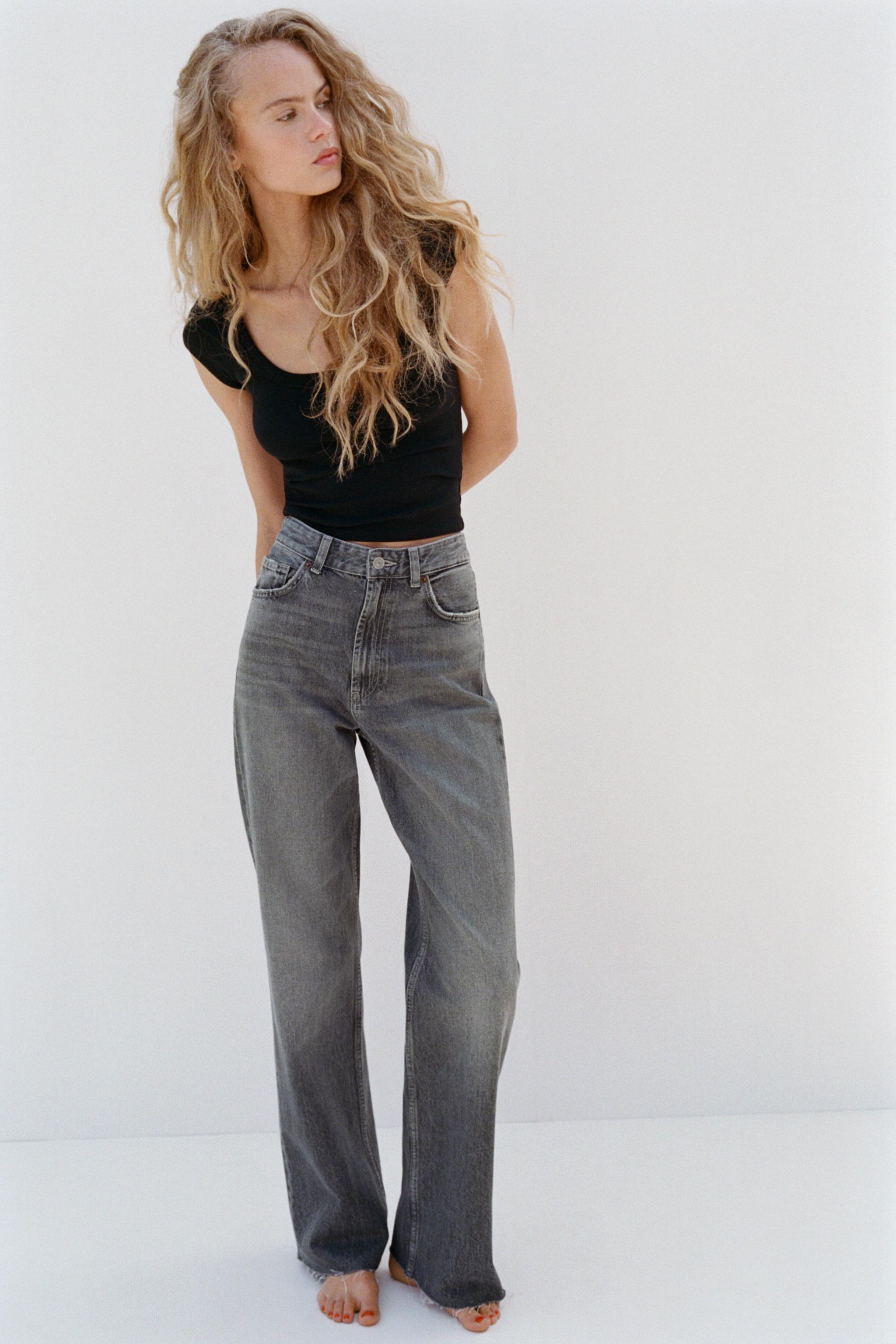 Trf Wide-Leg High-Waist Jeans