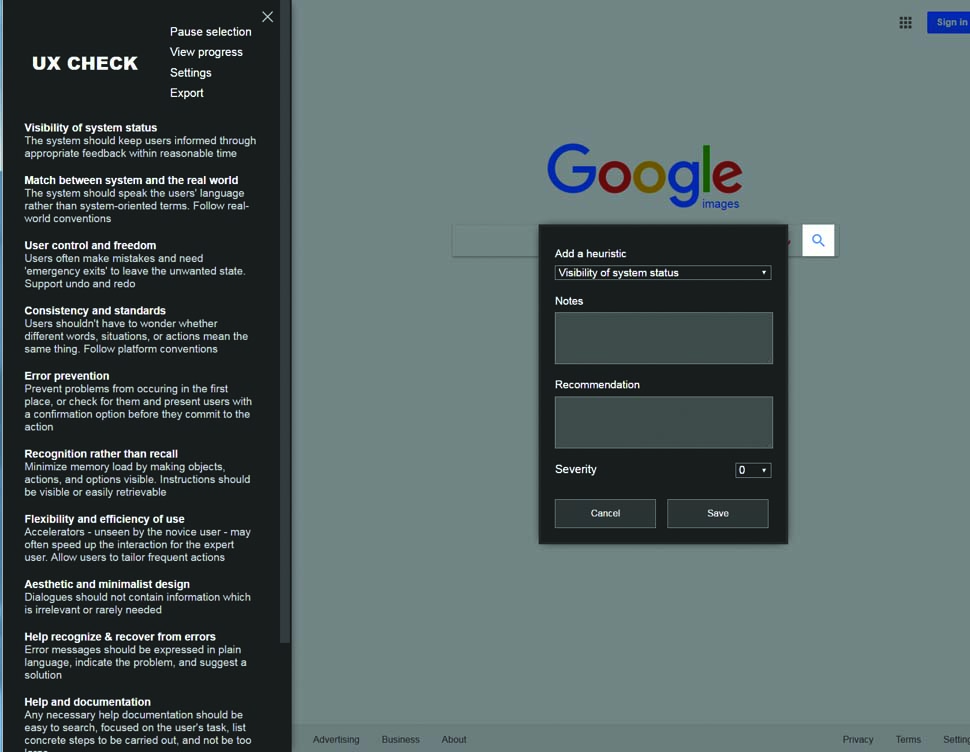 UX Check