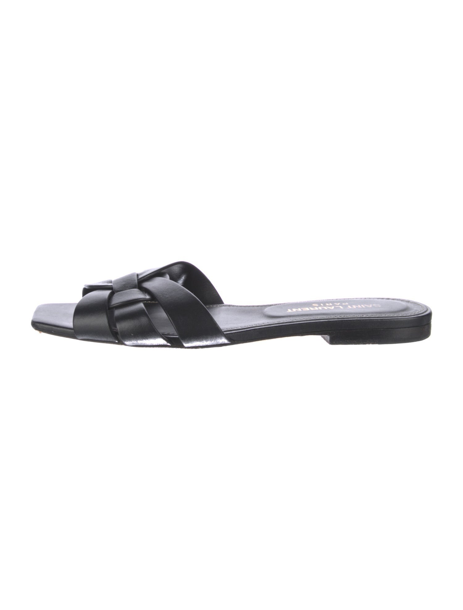 SAINT LAURENT Leather Slides Size: 5 | US5, IT35