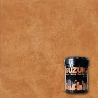 Suzuka Strato structural paint Svl-404, limewash effect paint, matt wall paint, lime plaster, Venetian interior paint, primer and wax top coat included, summer sahara