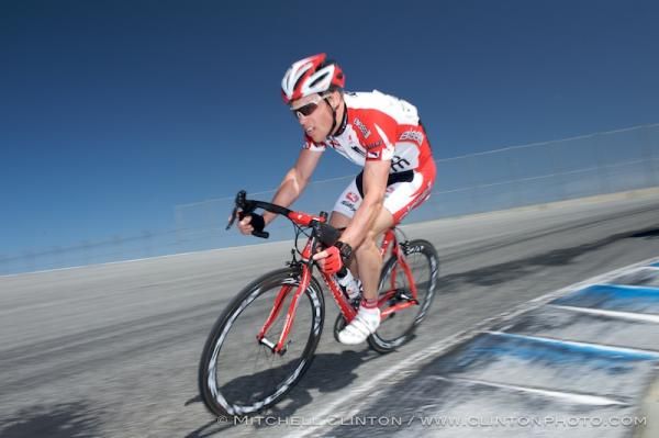 Rob Britton (Bissell) into the corkscrew