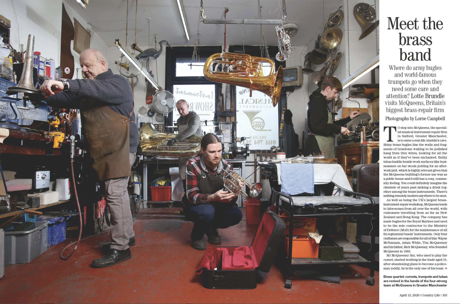 Spreads from Country Life 15 April 2026