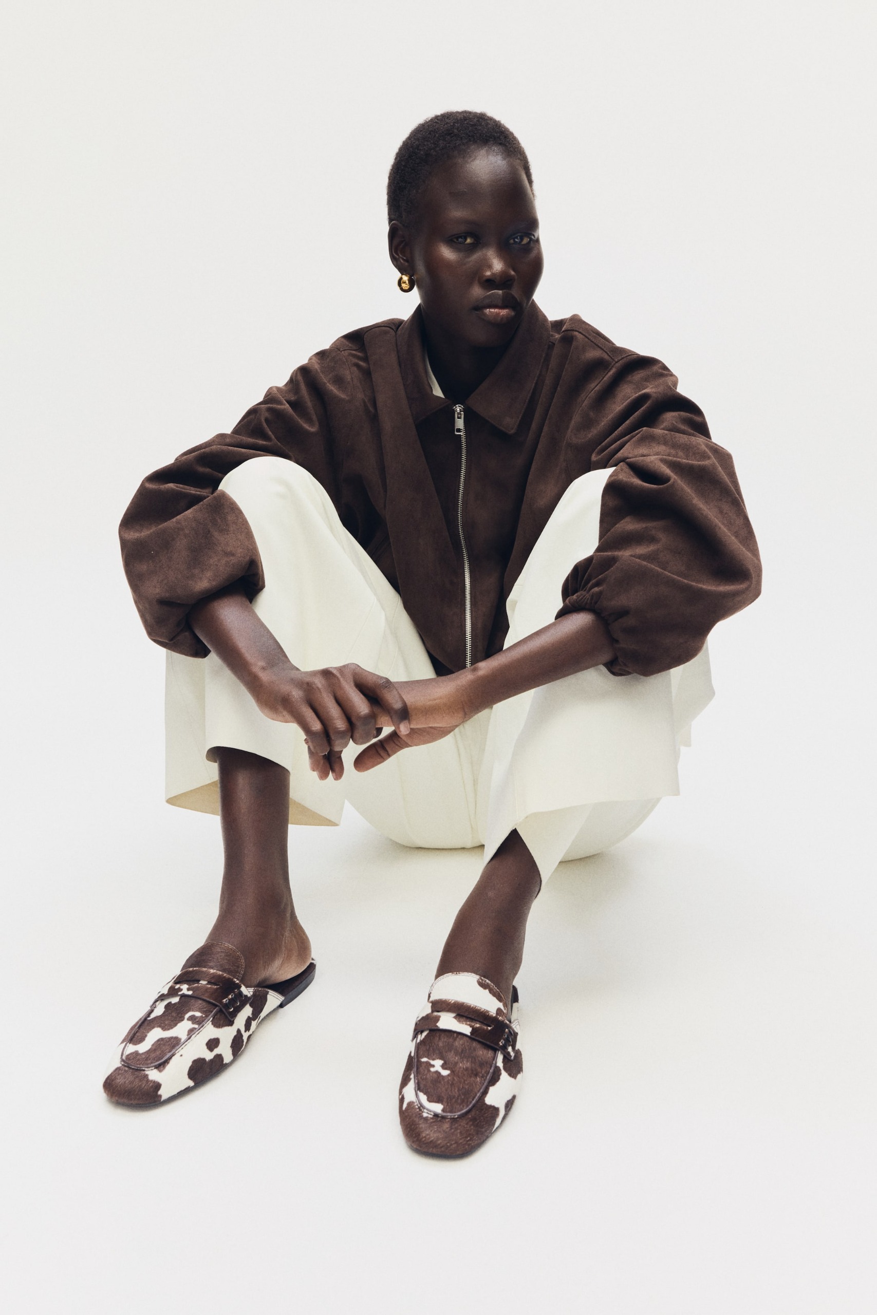 Leather Loafer Mules