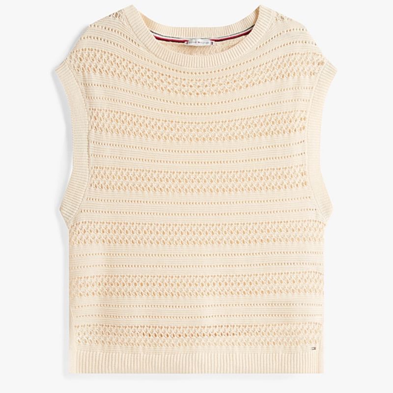 crochet sleeveless sweater vest