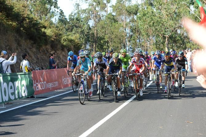 The main group on the climb