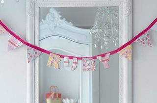 easy craft ideas for beginners: name bunting