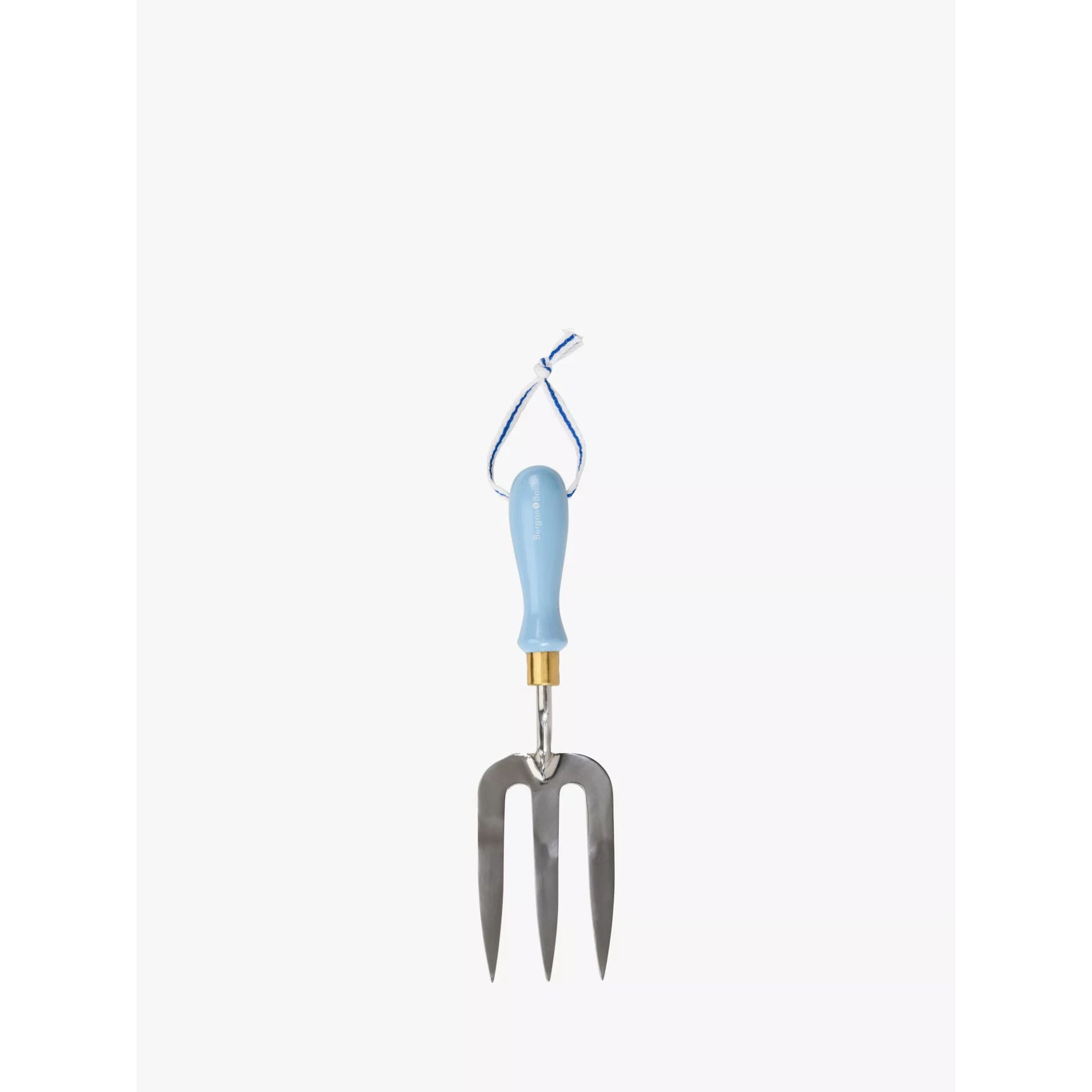 blue garden hand fork