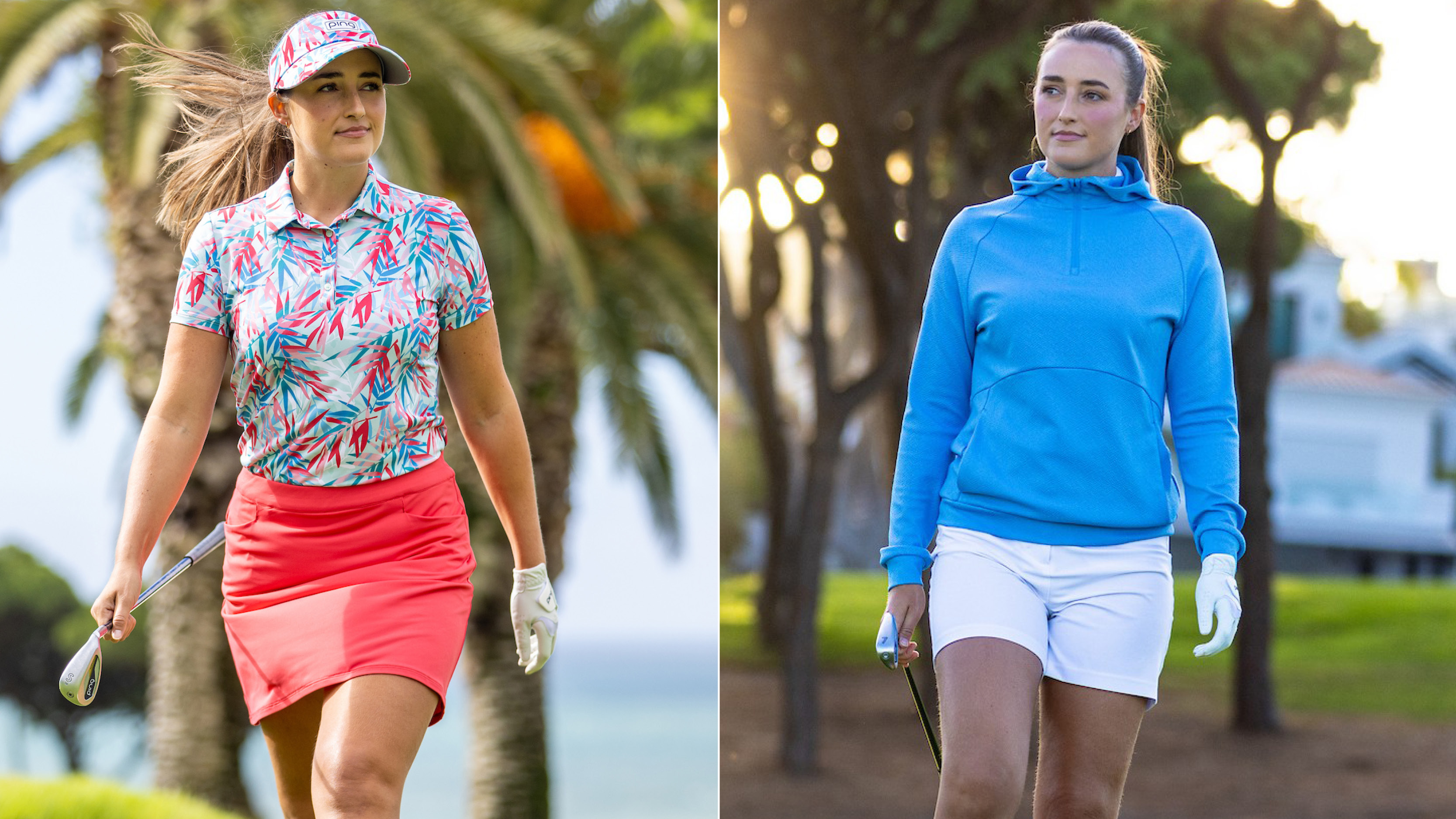 Ping Aeria shirt and Ping Rhona hoodie