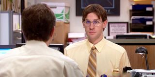 Jim Halpert impersonating Dwight in _The Office._