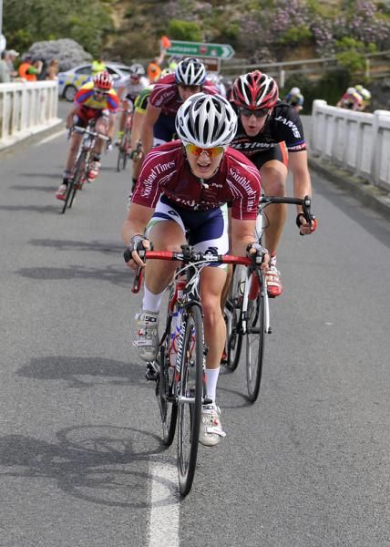 Southland Times riders cross Aparima Bridge .