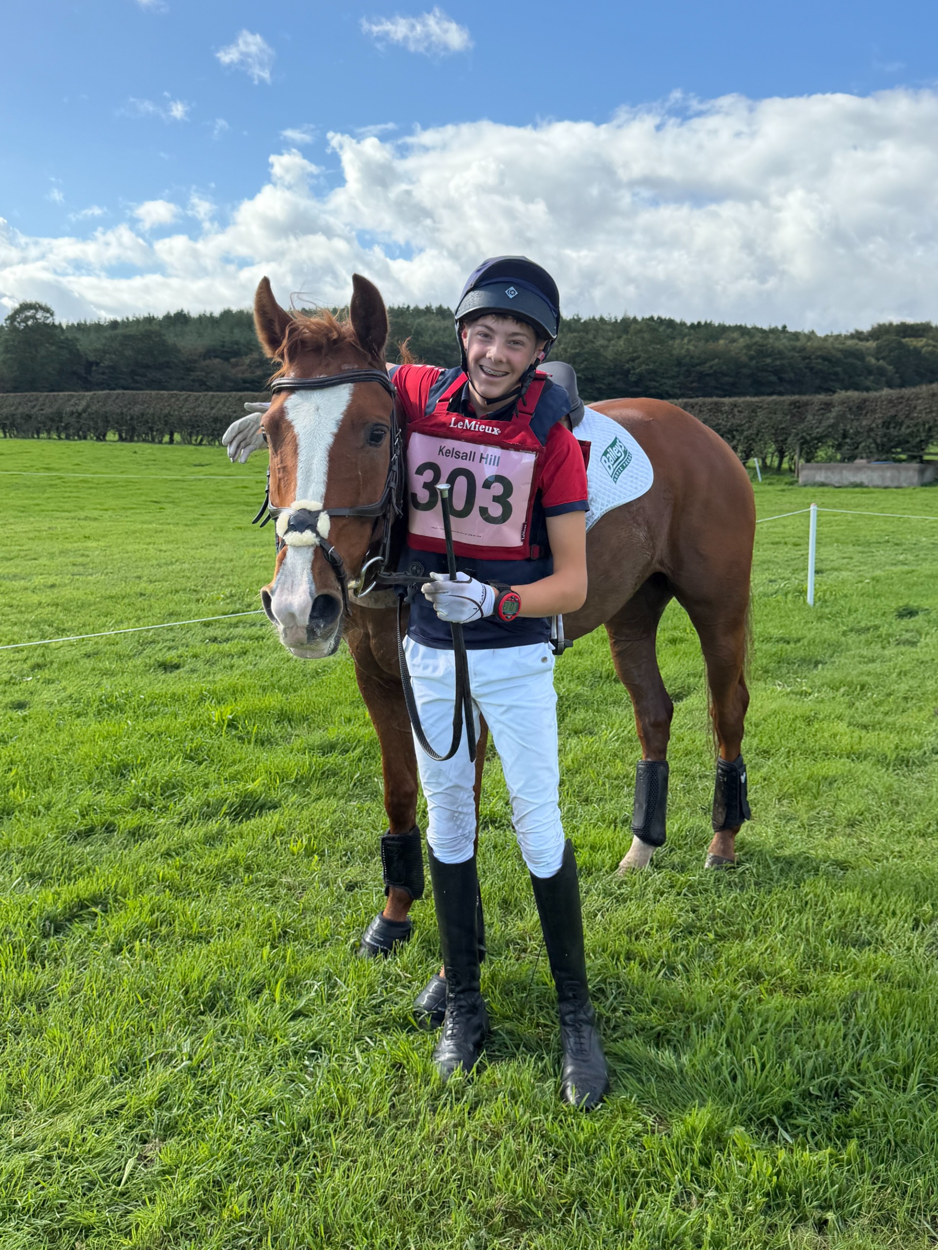 Pictured Alfie Dixon and his horse Prince Louis B