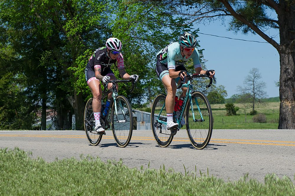 Two riders try to get away at Joe Martin Stage Race stage 3