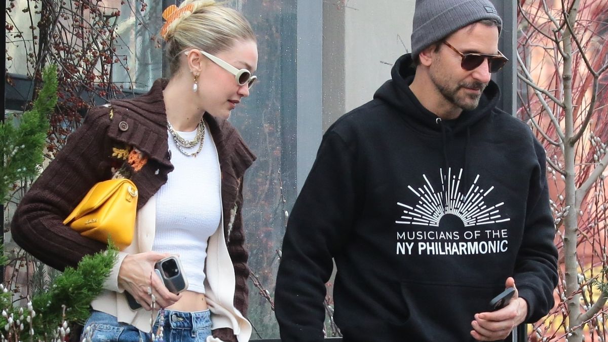Days After Walking Versace, Gigi Hadid Double-Layers Cardigans for a Cozy Date With Bradley Cooper