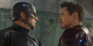 Captain America Iron Man square off