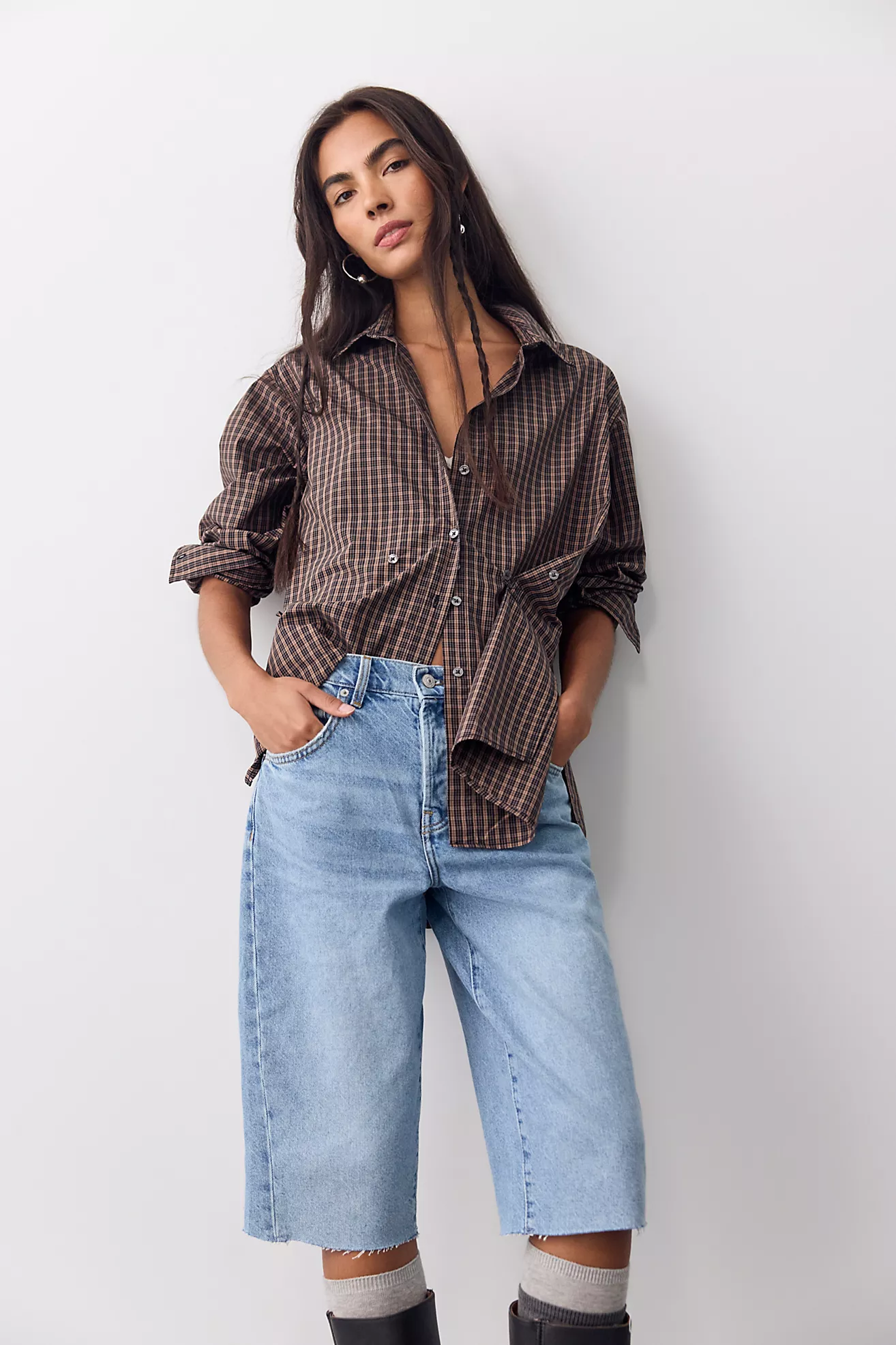 We the Free Many Ways Plaid Button Down