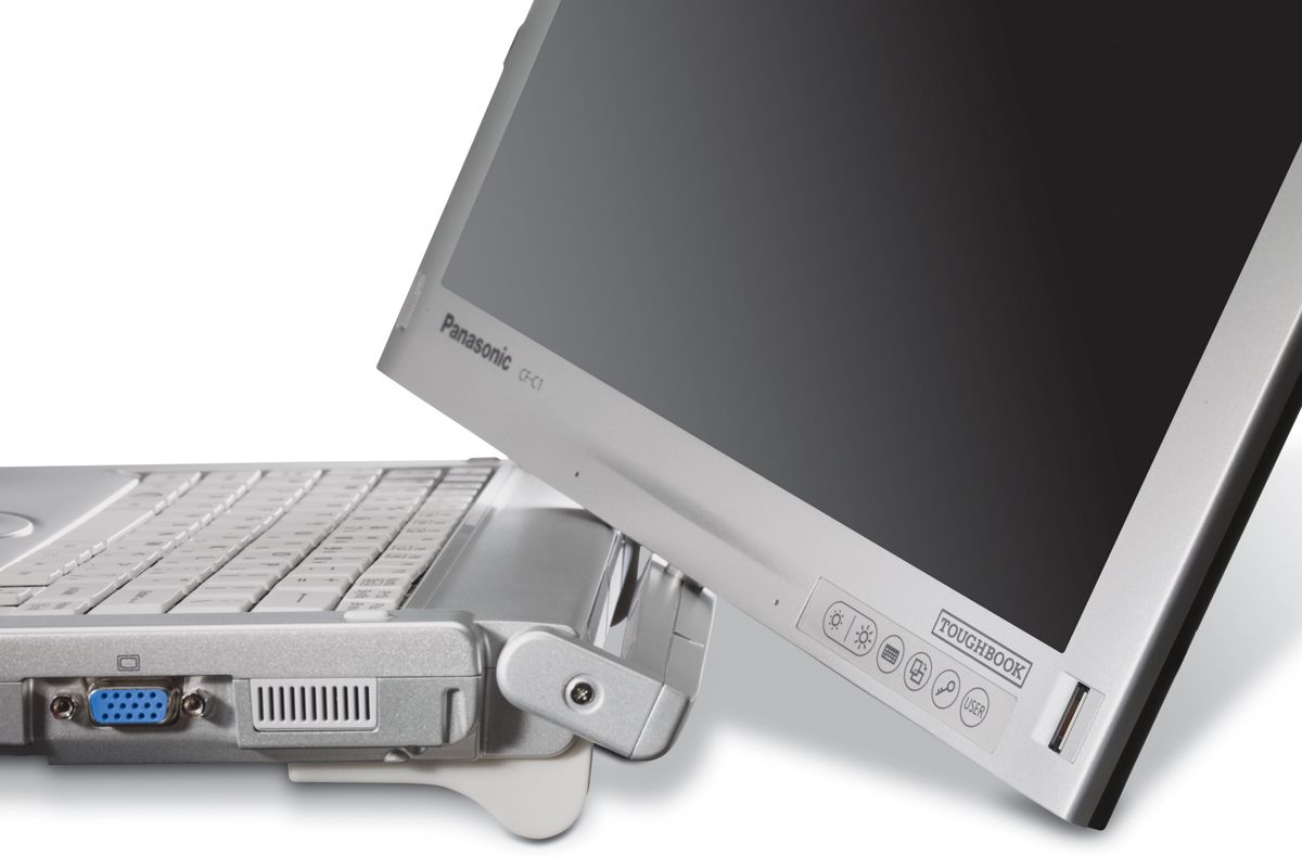 The hinge on the Panasonic ToughBook CF-C1